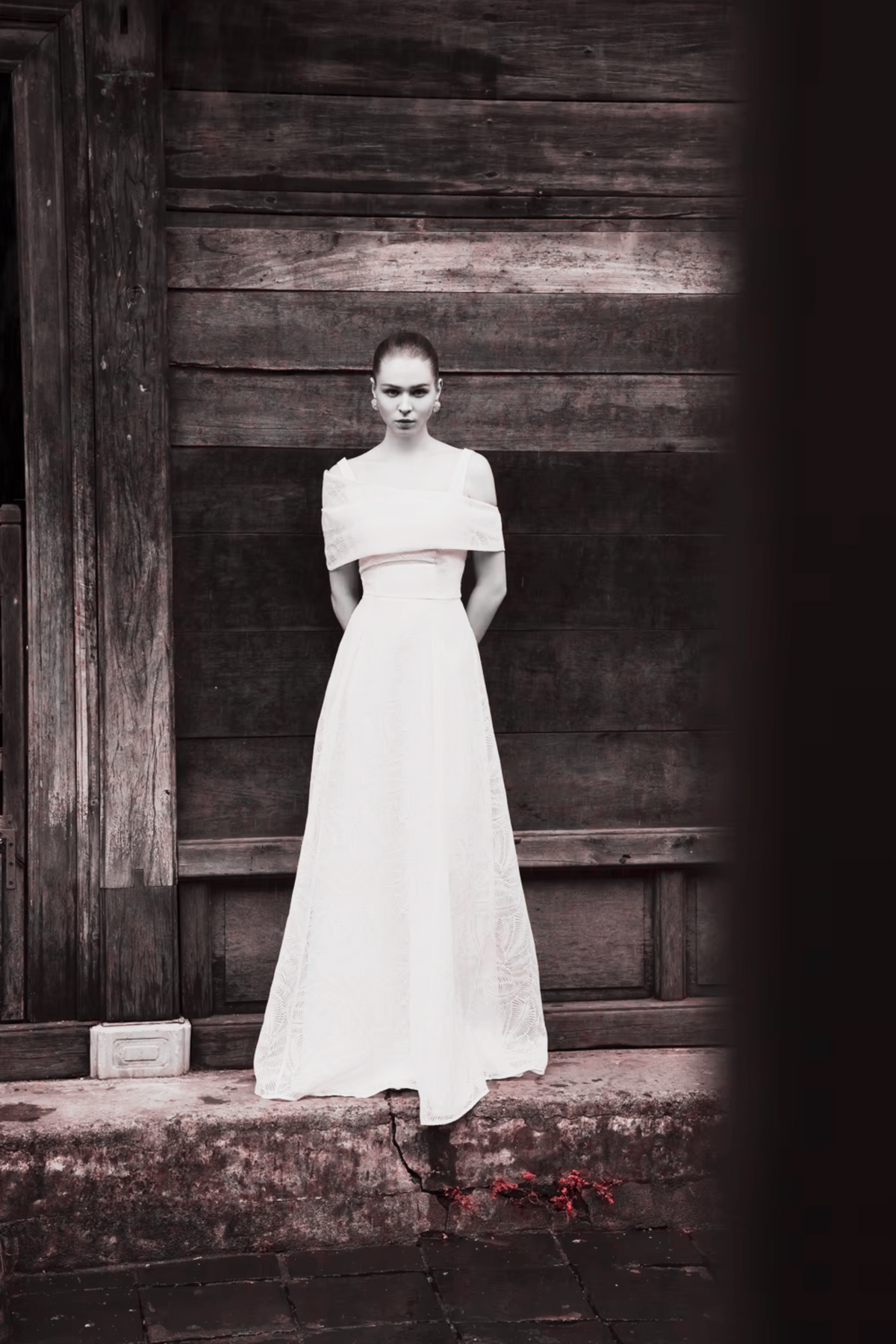 BLACKINTA — DESI OFF THE SHOULDER DRESS