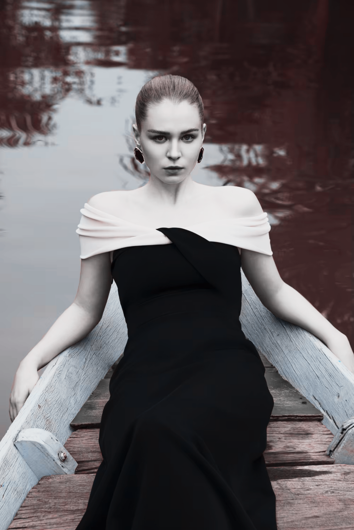 BLACKINTA — LUNA OFF THE SHOULDER DRESS